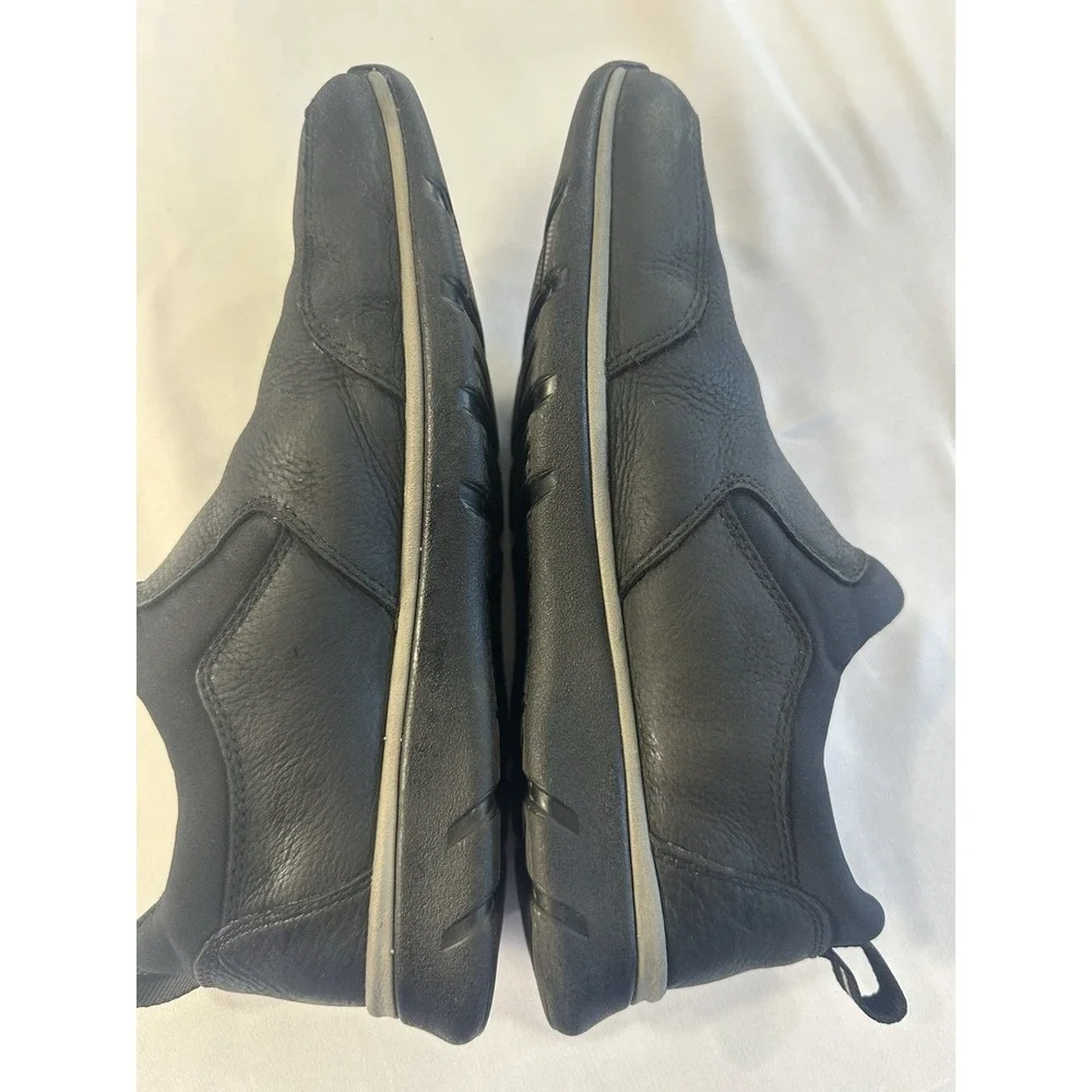 Johnston & Murphy Black Sheepskin‎ Loafers Size 8 1/2